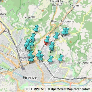Mappa Via Arnaldo Fusinato, 50133 Firenze FI, Italia (1.6275)