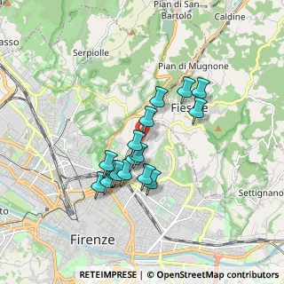 Mappa Via Arnaldo Fusinato, 50133 Firenze FI, Italia (1.45375)