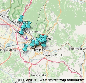 Mappa Via Arnaldo Fusinato, 50133 Firenze FI, Italia (5.30417)