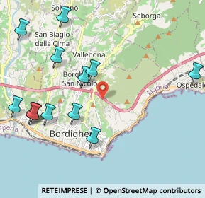 Mappa Viadotto Sasso, 18012 Bordighera IM, Italia (2.56846)