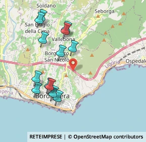 Mappa Viadotto Sasso, 18012 Bordighera IM, Italia (2.04615)