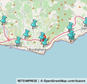 Mappa Viadotto Sasso, 18012 Bordighera IM, Italia (4.77091)