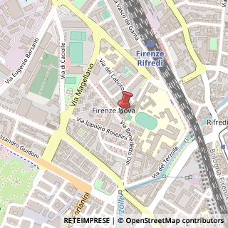 Mappa Via Benedetto Dei, 64, 50127 Firenze, Firenze (Toscana)