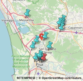 Mappa Via Don Luigi Sturzo, 56017 San Giuliano Terme PI, Italia (7.36118)