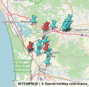 Mappa Via Don Luigi Sturzo, 56017 San Giuliano Terme PI, Italia (6.31316)