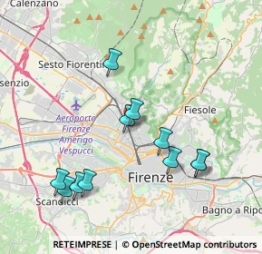 Mappa Viale Morgagni, 50141 Firenze FI (3.98545)