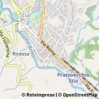 Mapa Pratovecchio Stia