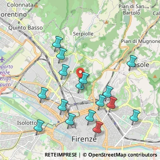 Mappa Via di Santa Marta, 50139 Firenze FI, Italia (2.24625)