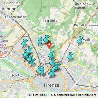 Mappa Via di Santa Marta, 50139 Firenze FI, Italia (2.0405)