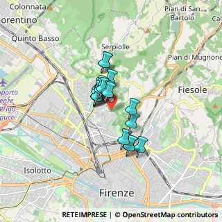 Mappa Via di Santa Marta, 50139 Firenze FI, Italia (1.033)