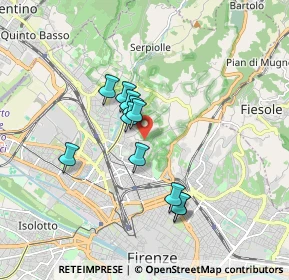 Mappa Via di Santa Marta, 50139 Firenze FI, Italia (1.38545)