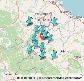 Mappa Zona Artigianale Prato, 61023 Macerata Feltria PU, Italia (10.32)