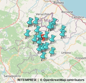 Mappa Zona Artigianale Prato, 61023 Macerata Feltria PU, Italia (9.969)