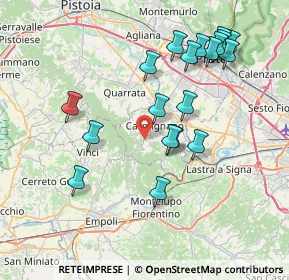 Mappa Via Rigoccioli, 59015 Carmignano PO, Italia (8.13526)