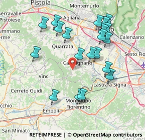Mappa Via Rigoccioli, 59015 Carmignano PO, Italia (8.0865)