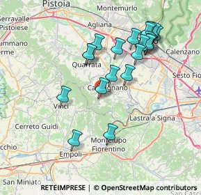 Mappa Via Rigoccioli, 59015 Carmignano PO, Italia (7.7035)