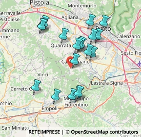 Mappa Via Rigoccioli, 59015 Carmignano PO, Italia (7.17105)