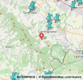 Mappa Via Rigoccioli, 59015 Carmignano PO, Italia (7.771)