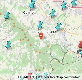 Mappa Via Rigoccioli, 59015 Carmignano PO, Italia (7.447)