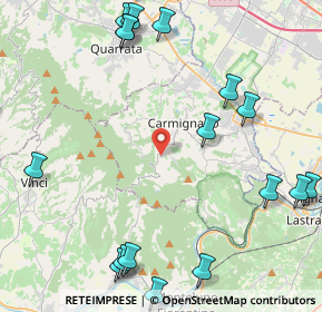 Mappa Via Rigoccioli, 59015 Carmignano PO, Italia (6.3)