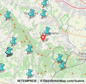 Mappa Via Rigoccioli, 59015 Carmignano PO, Italia (6.158)