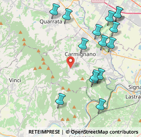 Mappa Via Rigoccioli, 59015 Carmignano PO, Italia (4.88267)