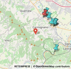 Mappa Via Rigoccioli, 59015 Carmignano PO, Italia (4.52455)