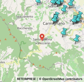 Mappa Via Rigoccioli, 59015 Carmignano PO, Italia (3.149)