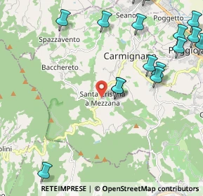 Mappa Via Rigoccioli, 59015 Carmignano PO, Italia (3.2)