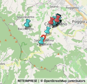 Mappa Via Rigoccioli, 59015 Carmignano PO, Italia (1.759)