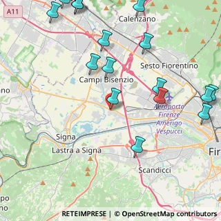 Mappa Via dei Platani, 50013 Scandicci FI (5.71063)