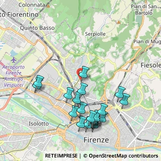 Mappa Via Francesco Leoncini, 50134 Firenze FI, Italia (2.2885)