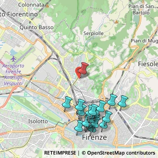 Mappa Via Francesco Leoncini, 50134 Firenze FI, Italia (2.568)