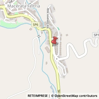 Mappa Via Villaggio Montefeltro, 61023 Macerata Feltria, Pesaro e Urbino (Marche)