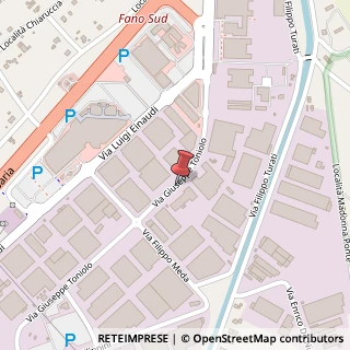 Mappa Via toniolo 10, 61032 Fano, Pesaro e Urbino (Marche)
