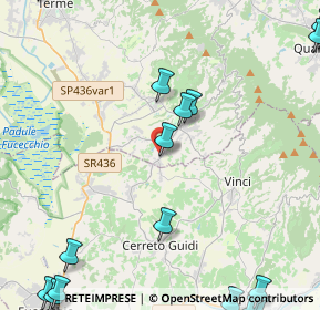 Mappa Via Palmiro Togliatti, 51035 Lamporecchio PT, Italia (7.433)