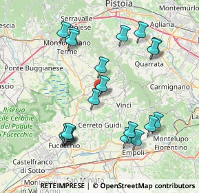 Mappa Via Palmiro Togliatti, 51035 Lamporecchio PT, Italia (8.542)