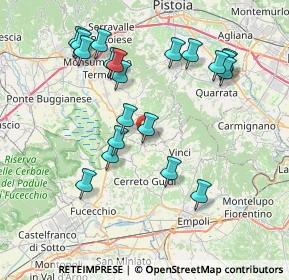 Mappa Via Palmiro Togliatti, 51035 Lamporecchio PT, Italia (8.124)