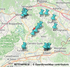 Mappa Via Palmiro Togliatti, 51035 Lamporecchio PT, Italia (7.7285)