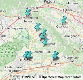 Mappa Via Palmiro Togliatti, 51035 Lamporecchio PT, Italia (7.27)