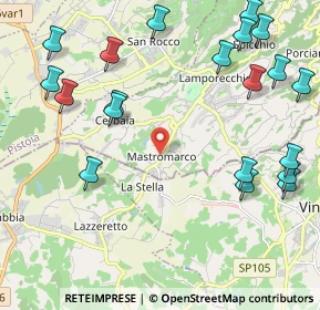 Mappa Via Palmiro Togliatti, 51035 Lamporecchio PT, Italia (2.8125)