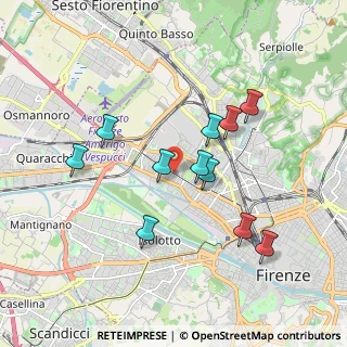 Mappa Via di Novoli, 50100 Firenze FI, Italia (1.74727)