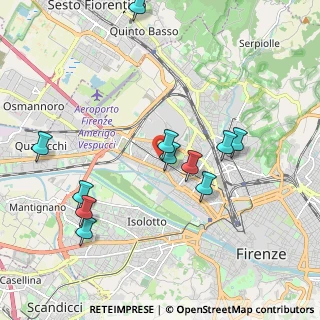 Mappa Via di Novoli, 50100 Firenze FI, Italia (2.07455)