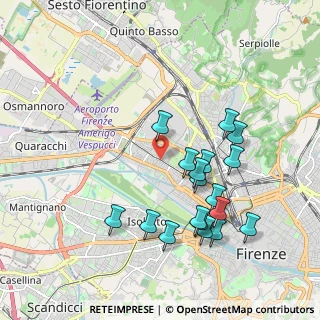 Mappa Via di Novoli, 50100 Firenze FI, Italia (2.00944)