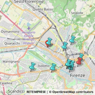 Mappa Via di Novoli, 50100 Firenze FI, Italia (2.43455)