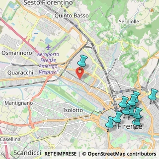 Mappa Via di Novoli, 50100 Firenze FI, Italia (3.23727)