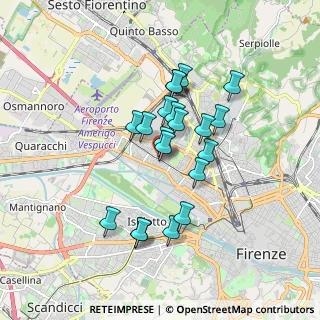 Mappa Via di Novoli, 50100 Firenze FI, Italia (1.458)