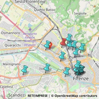 Mappa Via di Novoli, 50100 Firenze FI, Italia (2.5965)