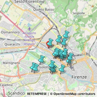 Mappa Via di Novoli, 50100 Firenze FI, Italia (1.7025)