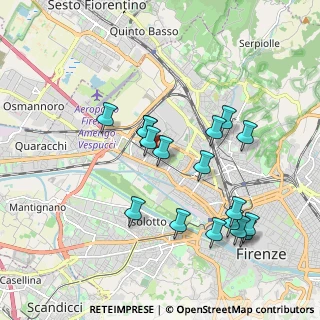 Mappa Via di Novoli, 50100 Firenze FI, Italia (1.92882)